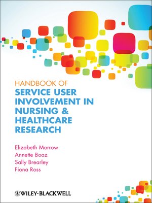 cover image of Handbook of User Involvement in Nursing and Healthcare Research